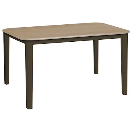 Solid Wood Counter Height Dining Table with Leaf